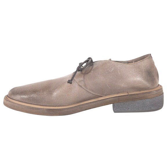 Marsell Distressed Metallic Leather Derbys US 10 EU 43 Mens Bronze Shoes $985 main image 5